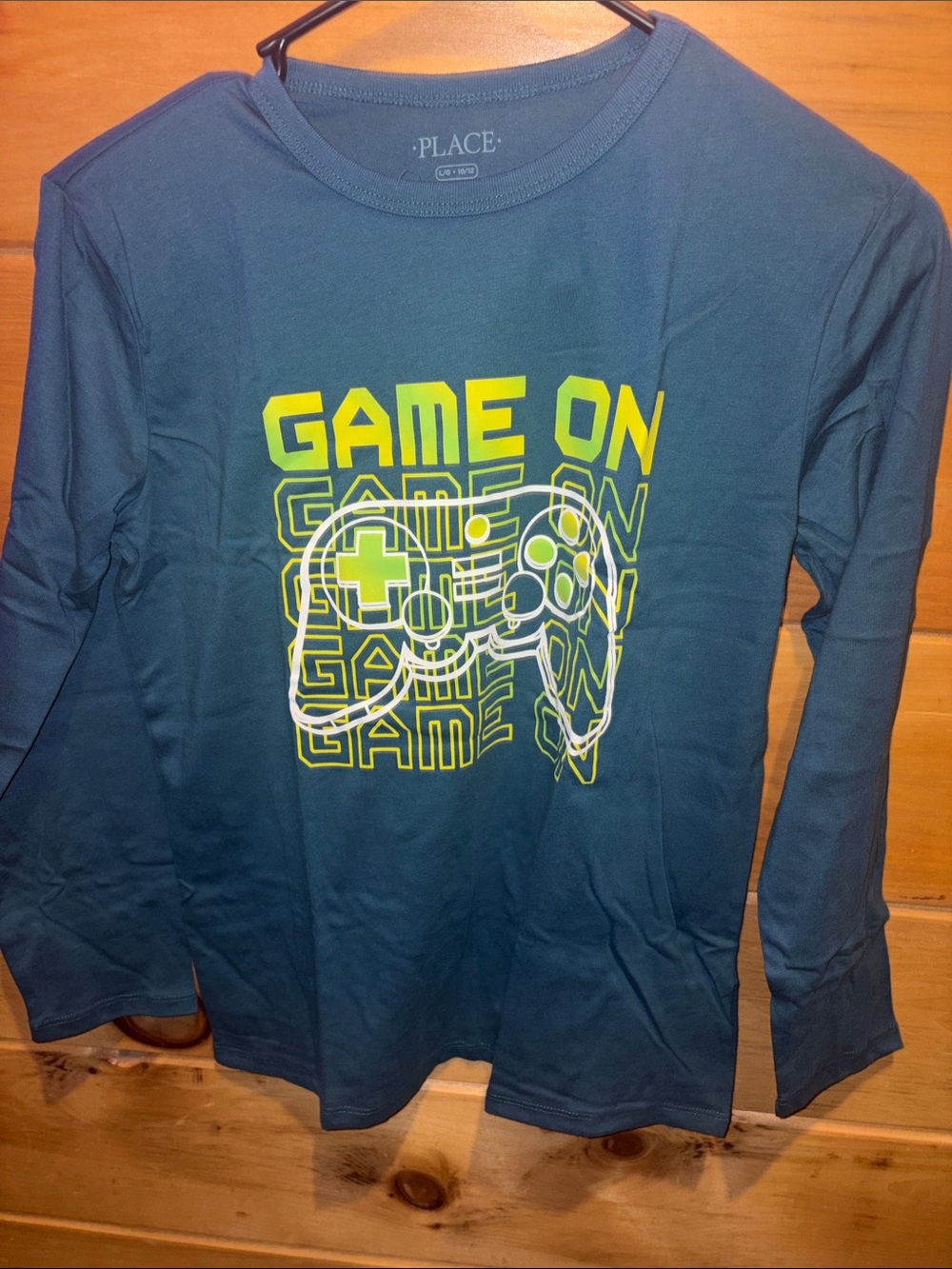 The Children's Place Blue 'Game On' Graphic Long Sleeve Tee